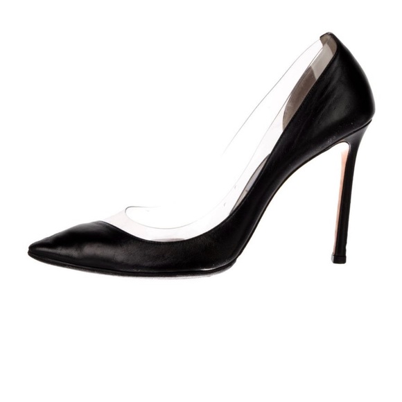 Jimmy Choo 40/9 Black Glossy Heels with Sleek Silhouette - Picture 1 of 6